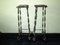 Mid-Century Wrought Iron and Veined Marble Garden Columns, Set of 2, Image 13