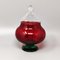 Italian Red and Green Jar in Empoli Glass from Rossini, 1960s 1