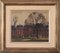Paesaggio con alberi d'inverno, XX secolo, olio su tela, Immagine 1