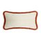 Brick Velvet with Brick Fringes Rectangle Happy Pillow from Lo Decor 2
