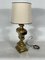 Large Vintage Italian Solid Brass Table Lamp, 1950s, Image 4