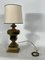 Lámpara de mesa italiana vintage grande de latón macizo, años 50, Imagen 13