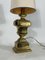 Lámpara de mesa italiana vintage grande de latón macizo, años 50, Imagen 8