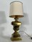 Large Vintage Italian Solid Brass Table Lamp, 1950s, Image 1