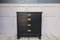 19th Century Small Black Chest of 4 Drawers, Image 1