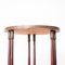 Empire Round Gold & Maroon Pine Table 5