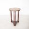 Empire Round Gold & Maroon Pine Table 8