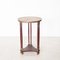 Empire Round Gold & Maroon Pine Table 1
