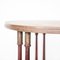 Empire Round Gold & Maroon Pine Table 6
