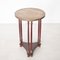 Empire Round Gold & Maroon Pine Table 7