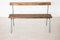 Vintage Iron & Brown Wood School Bench, Image 10