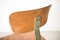 Silla ajustable industrial de hierro y madera marrón, Imagen 9