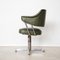 Mid-Century Frost Green & Chrome Plating Office Chair 8