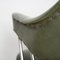 Mid-Century Frost Green & Chrome Plating Office Chair, Image 4