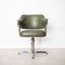 Mid-Century Frost Green & Chrome Plating Office Chair 17