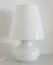 Lámpara de mesa hongo italiana de cristal de Murano con remolino de vidrio artístico, años 70, Imagen 6