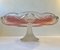 Vintage Pedestal Cake Stand in Pink & Clear Crystal, 1970s 2