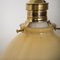 Mid-Century Blonde Colored Glass Ceiling Lamps, Set of 2 1