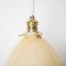 Mid-Century Blonde Colored Glass Ceiling Lamps, Set of 2 4
