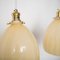 Mid-Century Blonde Colored Glass Ceiling Lamps, Set of 2, Image 5
