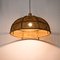 Mid-Century Wiener Deckenlampe aus Stroh in Beige 5