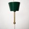 Mid-Century Frosted Green & White Ceiling Lamp, Image 5