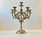 Candelabro vintage a 6 braccia in ottone, Immagine 1