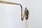 Danish Brass Swing Arm Wall Lamp, 1950s 10