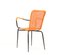Mid-Century Italian Modern Orange Stackable Outdoor Armchairs, 1960s, Set of 4 7