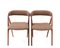 Mid-Century Modern Danish Brown Model 205 Chairs by Th. Harlev for Farstrup Møbler, 1950s, Set of 2 3