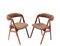 Mid-Century Modern Danish Brown Model 205 Chairs by Th. Harlev for Farstrup Møbler, 1950s, Set of 2, Image 2
