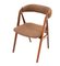 Mid-Century Modern Danish Brown Model 205 Chairs by Th. Harlev for Farstrup Møbler, 1950s, Set of 2, Image 8