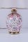 Lámpara de mesa Florence italiana moderna de porcelana rosa y marfil, Imagen 6