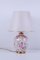 Italienische Moderne Florence Tischlampe aus Elfenbein & Rosa Porzellan 2