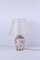 Italian Modern Ivory & Pink Porcelain Florence Table Lamp 4