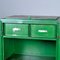 Vintage Industrial Green Iron Cabinet, 1960s 5