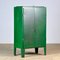 Vintage Industrial Green Iron Cabinet, 1960s 3