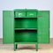 Vintage Industrial Green Iron Cabinet, 1960s 4