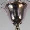 Lámpara de araña Art Déco de vidrio malva, Imagen 5
