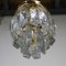 Vintage Deckenlampe aus goldenem Kristallglas & Metall von Kalmar 3