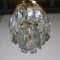 Vintage Gold Crystal & Metal Ceiling Lamp from Kalmar, Image 3