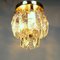 Vintage Deckenlampe aus goldenem Kristallglas & Metall von Kalmar 7