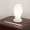 Mushroom Lamp in White Satin Murano Glass from Giesse Milan, Italy 5