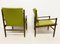 Vintage Italian Lime Cherry & Cotton Armchairs, 1970s, Set of 2, Image 4