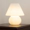 Lámpara hongo de filigrana blanca de cristal de Murano, Italia, Imagen 4