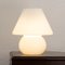 Weiße filigrane Mushroom Lampe aus Murano Glas, Italien 7