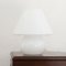 Weiße filigrane Mushroom Lampe aus Murano Glas, Italien 2