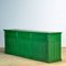 Industrial French Solid Green Pine Shop Counter with 9 Drawers, 1920s 7