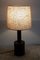 Bottle-Shaped Table Lamp with Turned Teak Foot & Hinged Fabric Shade, 1970s 4