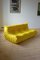 Gelber Togo Ecksessel aus Mikrofaser mit 2- und 3-Sitzer Sofa von Michel Ducaroy für Ligne Roset, 3er Set 4
